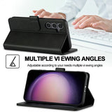 Lc.Imeeke Samsung Galaxy S25 Cover med Kortrum Kickstand Sort
