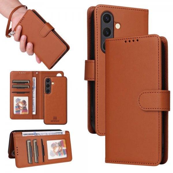 Betopnice Samsung Galaxy S25 Etui med Aftageligt Cover 005 Brun