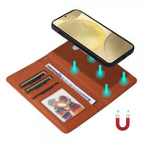 Betopnice Samsung Galaxy S25 Etui med Aftageligt Cover 005 Brun