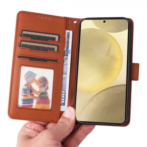 Betopnice Samsung Galaxy S25 Etui med Aftageligt Cover 005 Brun