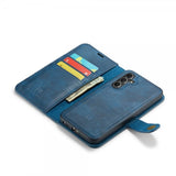 Dg.Ming Samsung Galaxy S25 Etui med Aftageligt Cover Blå