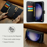 Dg.Ming Samsung Galaxy S25 Etui med Aftagelig Skal Sort