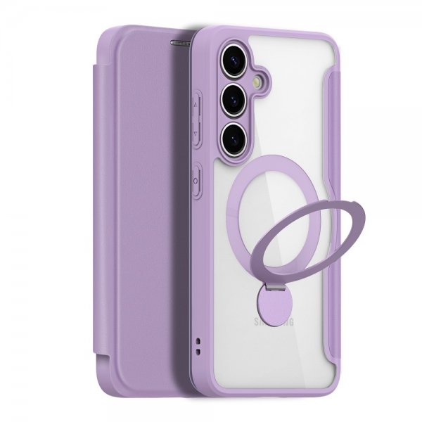 Dux Ducis Samsung Galaxy S25 Cover Skin X Pro Series Støttefod MagSafe Lilla