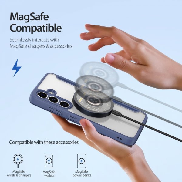 Dux Ducis Samsung Galaxy S25 Cover Skin X Pro Series MagSafe Blå