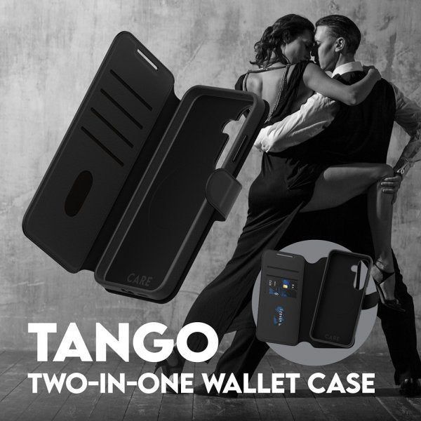 CARE by PanzerGlass Samsung Galaxy S25 Cover Tango Two-in-One Wallet MagSafe Sort