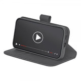 Puro Samsung Galaxy S25 Etui Wallet Stand Sort