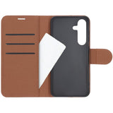 Samsung Galaxy S25 Etui med Kortlomme og Stativfunktion Brun