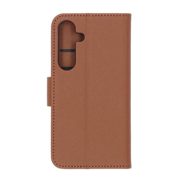 Samsung Galaxy S25 Etui med Kortlomme og Stativfunktion Brun