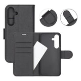Samsung Galaxy S25 Cover med Kortrum Stativfunktion Sort