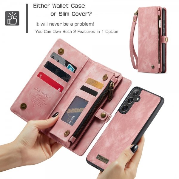 CaseMe Samsung Galaxy S25 Plus Etui 008 Series Aftageligt Cover Rosa