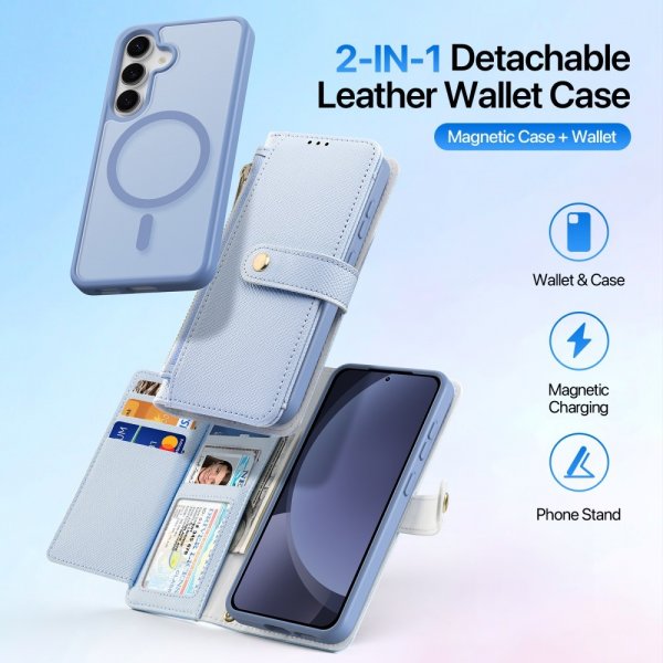 Dux Ducis Samsung Galaxy S25 Plus Etui 2-i-1 Lawa Series MagSafe Blå