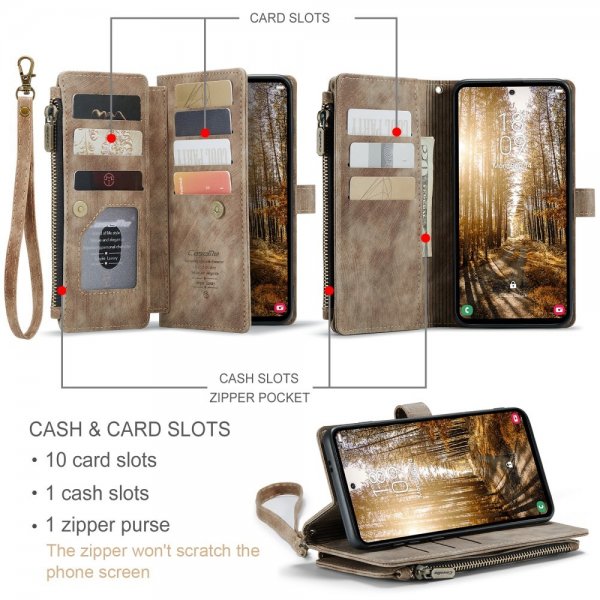 CaseMe Samsung Galaxy S24 Plus/S25 Plus Cover C30 Series Brun