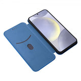 Samsung Galaxy S25 Plus Cover Kulfibertekstur Blå