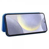 Samsung Galaxy S25 Plus Cover Kulfibertekstur Blå