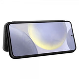 Samsung Galaxy S25 Plus Cover Kulfibertekstur Sort
