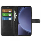 Samsung Galaxy S25 Plus Etui Litchi Sort