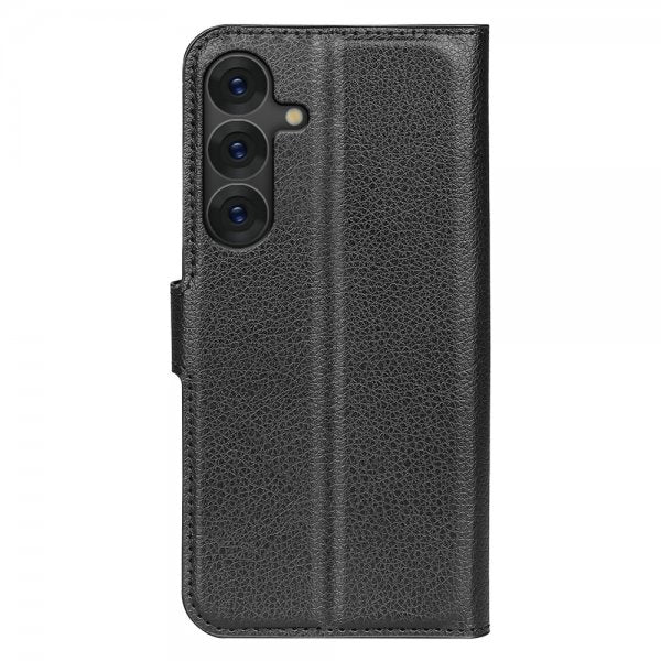 Samsung Galaxy S25 Plus Etui Litchi Sort