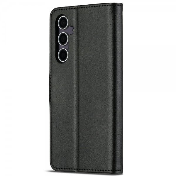 Lc.Imeeke Samsung Galaxy S25 Plus Etui med Kortlomme Stativfunktion Sort