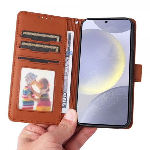 Betopnice Samsung Galaxy S25 Plus Cover med aftageligt etui 005 Brun