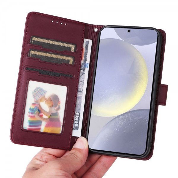 Betopnice Samsung Galaxy S25 Plus Etui med Aftageligt Cover 005 Rød