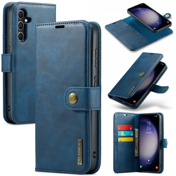 Dg.Ming Samsung Galaxy S25 Plus Etui med Aftageligt Cover Blå