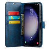 Dg.Ming Samsung Galaxy S25 Plus Etui med Aftageligt Cover Blå