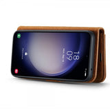 Dg.Ming Samsung Galaxy S25 Plus Etui med Aftageligt Cover Brun