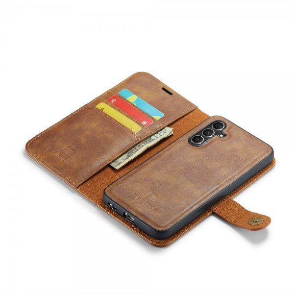 Dg.Ming Samsung Galaxy S25 Plus Etui med Aftageligt Cover Brun