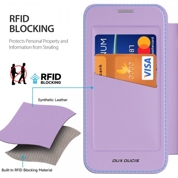 Dux Ducis Samsung Galaxy S25 Plus Etui Skin X Pro Series Kickstand MagSafe Lilla