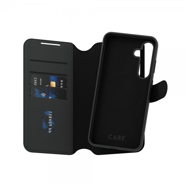 CARE by PanzerGlass Samsung Galaxy S25 Plus Etui Tango Two-in-One Wallet MagSafe Sort