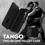 CARE by PanzerGlass Samsung Galaxy S25 Plus Etui Tango Two-in-One Wallet MagSafe Sort