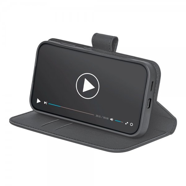 Puro Samsung Galaxy S25 Plus Etui Wallet Stand Sort