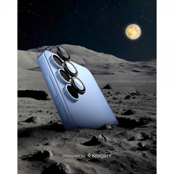 Spigen Samsung Galaxy S25 Plus Kamerabeskyttelse GLAS.tR EZ Fit Optik Pro 2-pak Sort