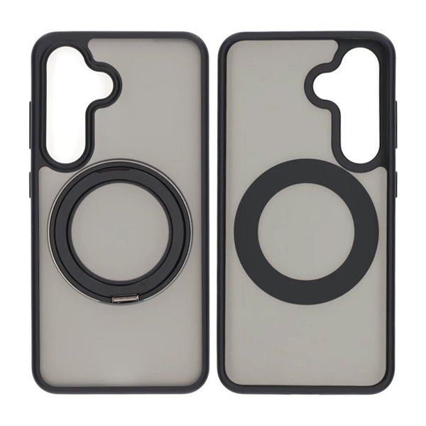 Samsung Galaxy S25 Plus Cover Drejeligt MagSafe Stativ Sort