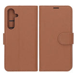Samsung Galaxy S25 Plus Cover med Kortrum og Stativfunktion i Brun