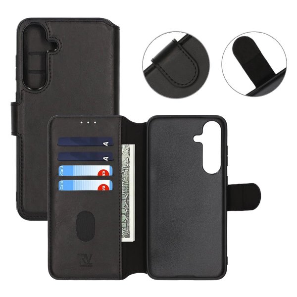 Rvelon Samsung Galaxy S25 Plus Etui 4 Kortlommer Sort