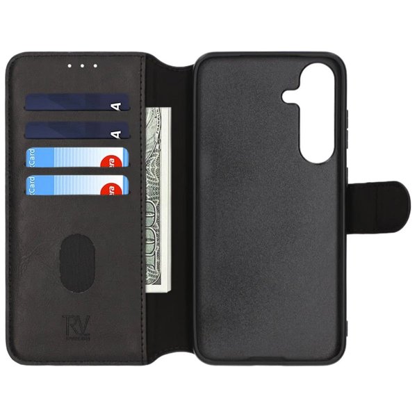 Rvelon Samsung Galaxy S25 Plus Etui 4 Kortlommer Sort