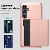Samsung Galaxy S25 Plus Cover Card Slide Blå