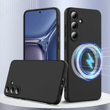 Samsung Galaxy S25 Plus Cover med Strop Silikone MagSafe Sort