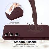 Samsung Galaxy S25 Plus Cover med Rem Silikone MagSafe Vinrød