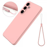 Samsung Galaxy S25 Plus Cover med Strop Silikone Rosa