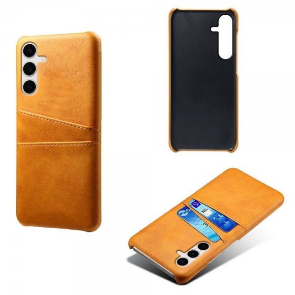 Samsung Galaxy S25 Plus Cover med to Kortlommer Lysebrun
