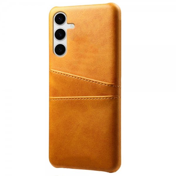 Samsung Galaxy S25 Plus Cover med to Kortlommer Lysebrun