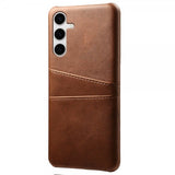 Samsung Galaxy S25 Plus Cover med to Kortlommer Mørkebrun