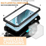 R-JUST Samsung Galaxy S25 Plus Cover Metal Stødsikker Kamerabeskyttelse Sort