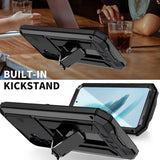 R-JUST Samsung Galaxy S25 Plus Cover Metal Stødsikker Kamerabeskyttelse Sort