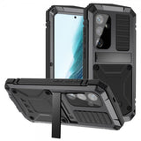 R-JUST Samsung Galaxy S25 Plus Cover Metal Stødsikkert Sort