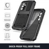 R-JUST Samsung Galaxy S25 Plus Cover Metal Stødsikkert Sort