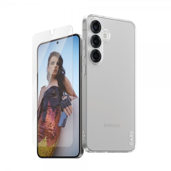 CARE by PanzerGlass Samsung Galaxy S25 Plus Cover og Skærmbeskyttelse Fashion 2-i-1 Bundle
