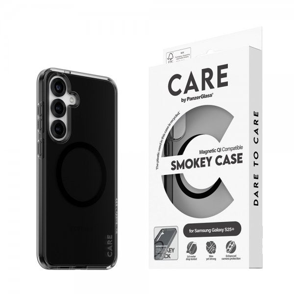 CARE by PanzerGlass Samsung Galaxy S25 Plus Cover Smokey MagSafe Sort